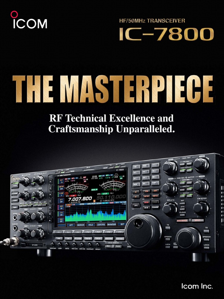 ICOM IC-7800 Brochure | PDF | Amplifier | Digital Signal Processing