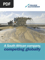 Fraser Alexander, a South African company competing globally