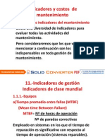 Indicadores Del Mantenimiento