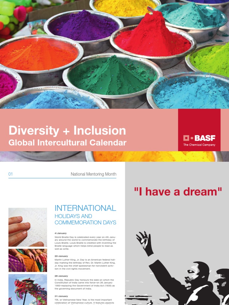 BASF Global Intercultural Calendar Carnival Observances