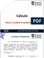 Cálculo: Paulo Aliberto Barros Pucu