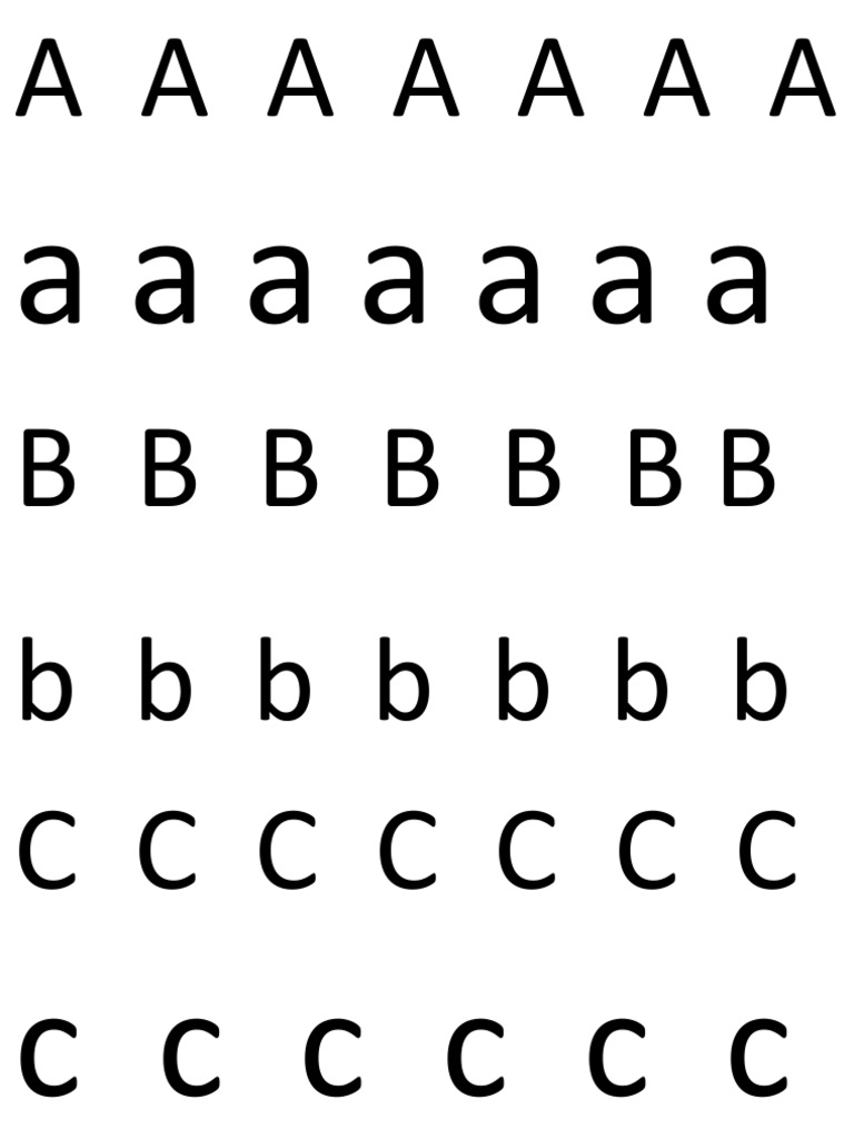 Alphabet Repetition Patterns | PDF