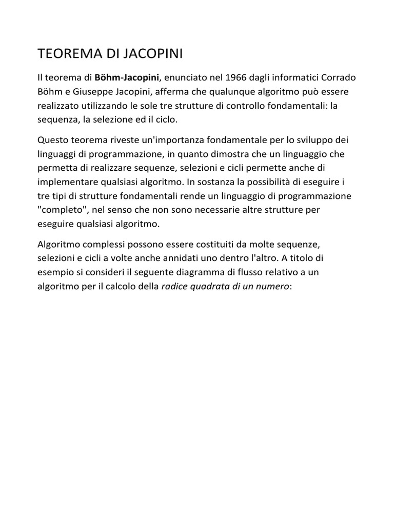 Teorema Di Jacopini