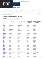 English Irregular Verbs - UsingEnglish