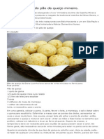 Receita Original Do Pão de Queijo Mineiro PDF