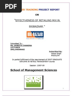 Download big bazzar report on retail mix by pushpesh1010 SN22140021 doc pdf