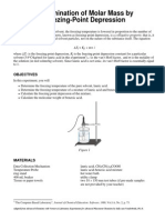 04 Determining Molar Mass by FP Depression