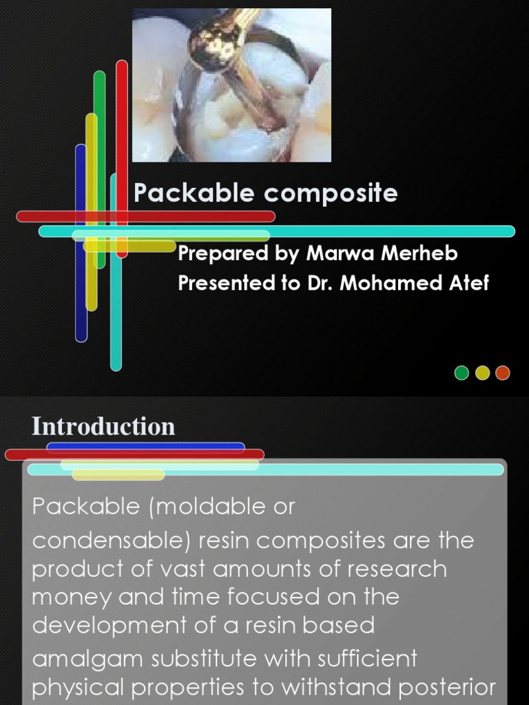 Packable Composite Dental Composite Manmade Materials