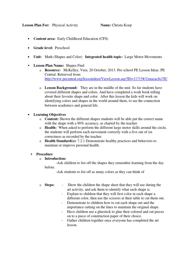 Lesson Plan 2 | PDF