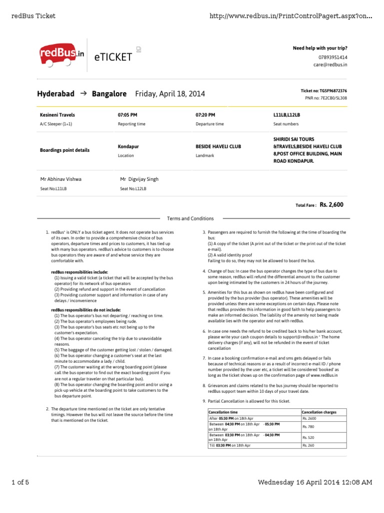 Bus Ticket Example Ticket (Admission) Bus