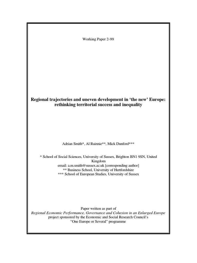 Work Paper 2 | PDF | Politics | Travel