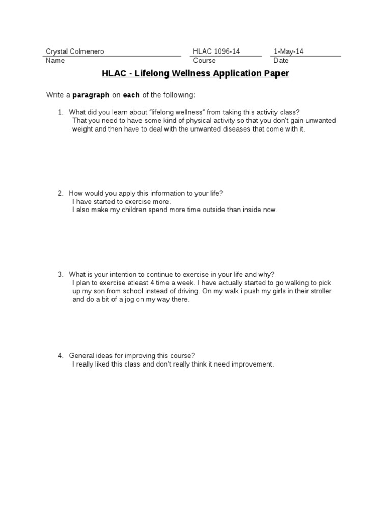 Online App Paper | PDF | Self-Improvement | Wellness
