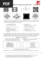 Diffractive Optics From Holo /or: Services & Capabilities