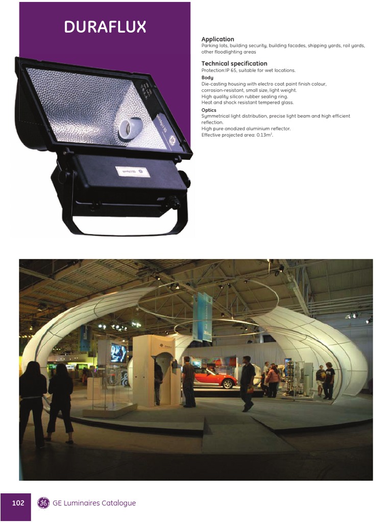 GE Luminaires for Outdoor Lighting | PDF