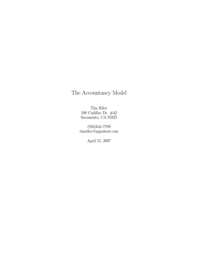 Accountancy Model | PDF | Debits And Credits | Bad Debt