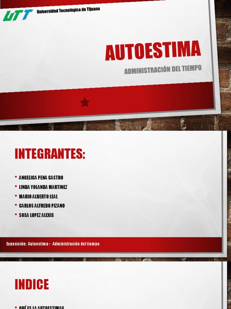 Exposición sobre la Autoestima | PDF | Autoestima | Toma de decisiones