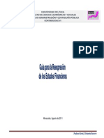 Guía Para La Reexpresión de Estados Financieros Kevin Urdaneta 1era Parte