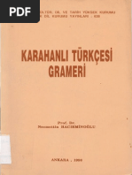 Karahanli Turkcesi Grameri (Hacieminoglu) (Ankara-1996)