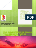 Adecuada Nutrición e Importancia Del Consumo de Yodo”