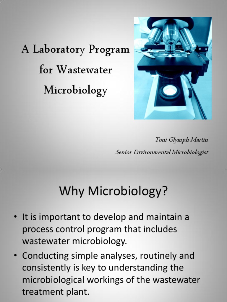 Wastewater Microbiology Lab Guide | PDF | Wastewater | Bacteria