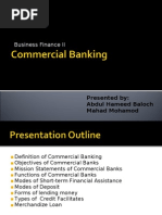 Download Commercial Banking by hameedmba055336 SN22145791 doc pdf