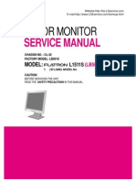 LG 1511S Color Monitor Service Manual