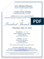 Reception and Dinner For Democratic Senatorial Campaign Committee, Dick Durbin