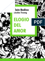 BADIOU Alain Elogio Del Amor