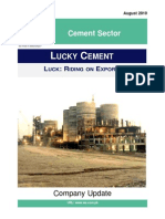 Lucky Cement Ltd. Detail Report WE Financial Services Ltd. August 2014