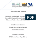 Reporte Instalación MW Server 2008 Standard Core y Confifuración MW Server 2008 Enterprise.docx