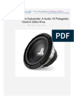 Alto Falante Subwoofer Jl Audio 10 Polegadas 10w0v3 300w Rms - R$ 440,60 no MercadoLivre