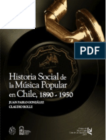 HISTORIA SOCIAL DE LA MUSICA POPULAR EN CHILE