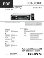 Download Sony CDX-GT307X Manual de Servio by junior497 SN221486464 doc pdf
