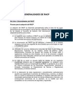 Generalidades Del RACP (Libro I)