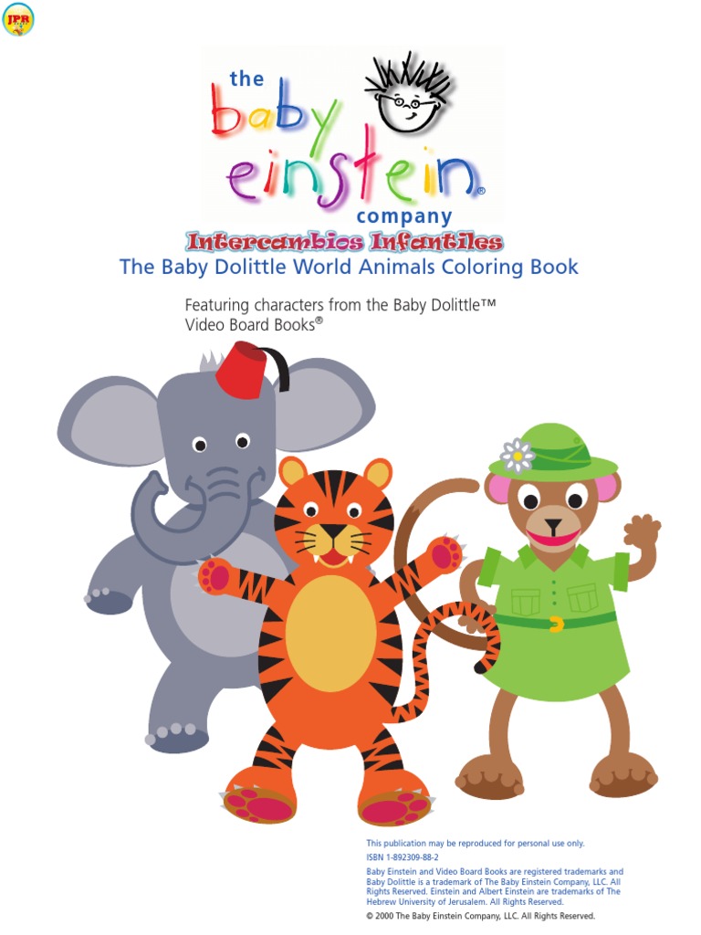 Jpr Baby Einstein World Animals Coloring Pdf