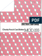 5 Singer Mod 155 Chunky Punch Card Knitting Machine Instruction Book