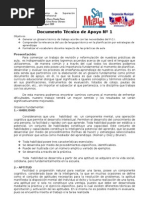 Documento Técnico de Apoyo Nº 1 Glosario Técnico