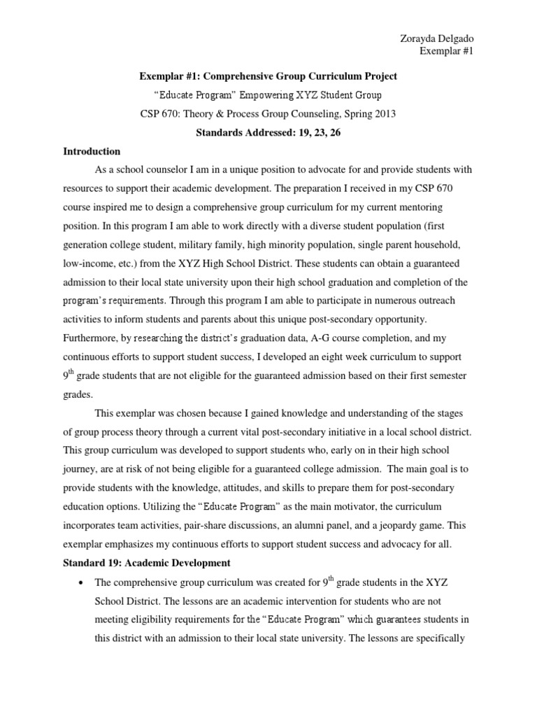 Empowering 9th Graders: Group Curriculum | PDF | School Counselor ...