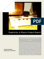Steptricity: A Physics Project Report: Harnessing Energy, Step by Step..