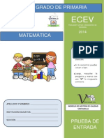 Prueba 5° Entrada 2014 Matematica