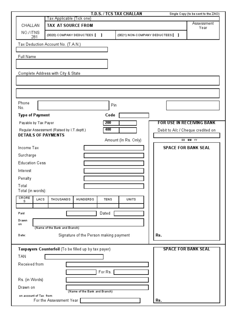 TDS Challan | PDF