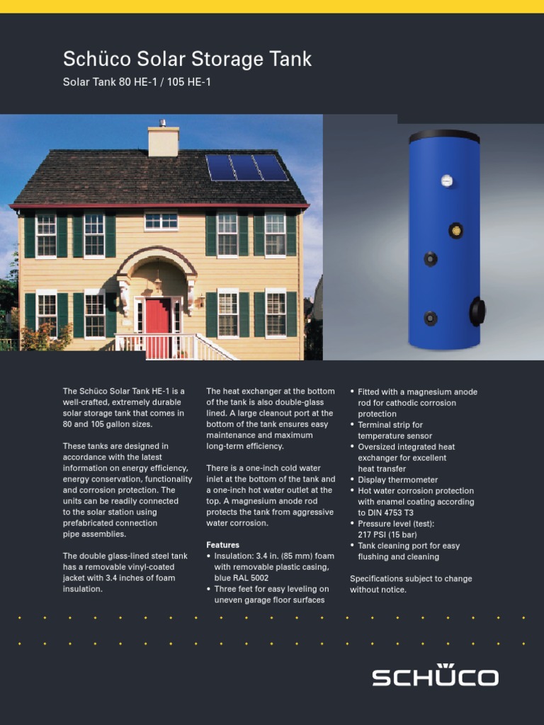 Schüco Solar Storage Tank | Download Free PDF | Corrosion | Water Heating