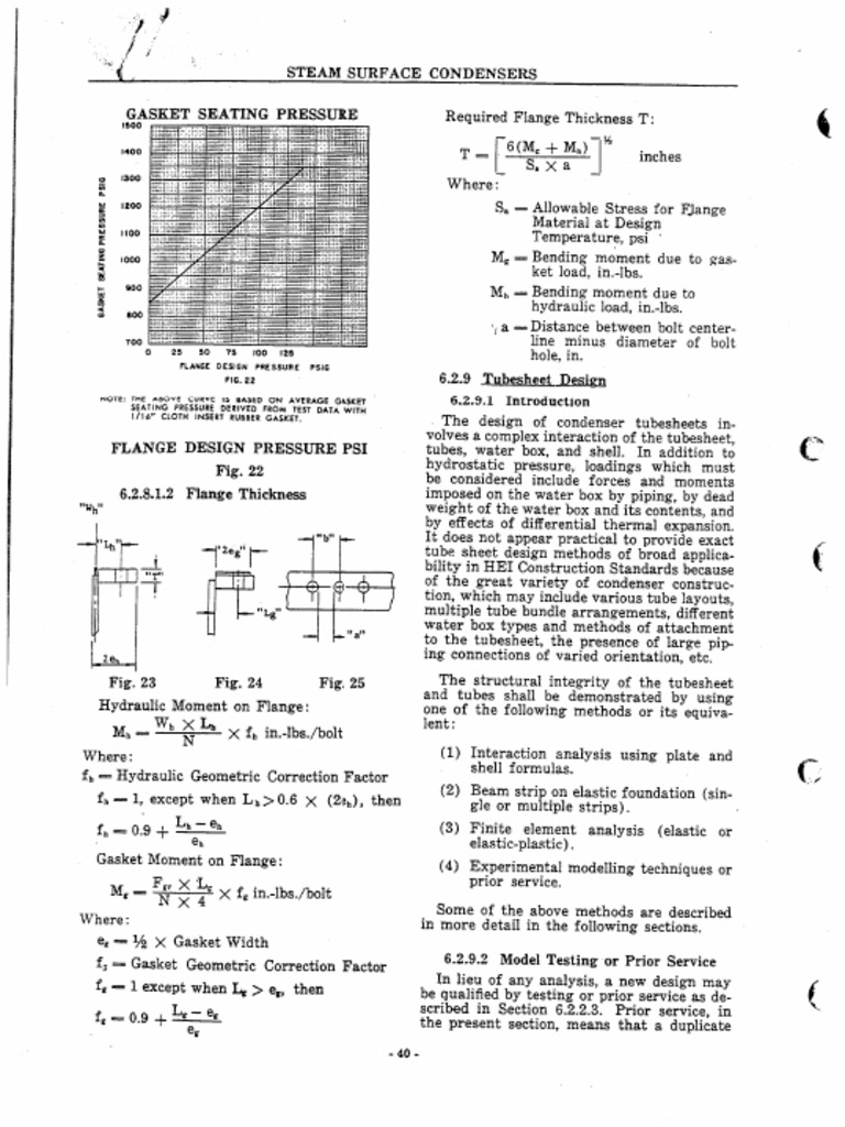 Tubesheet Design for Condensers | PDF