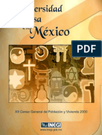 Diversidad Religosa en Mexico INEGI