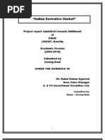 Download Project on Derivative Market by muralib4u5 SN22151898 doc pdf