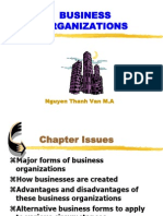 Business Organizations: Nguyen Thanh Van M.A