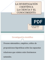 La Investigacion Cientifica- 9-1-14