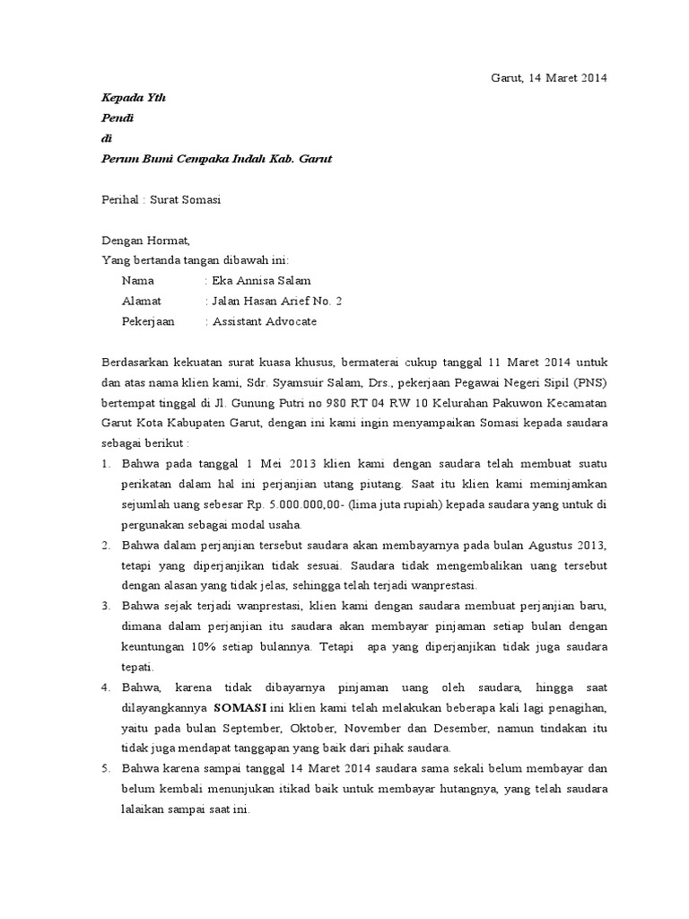 Surat Somasi