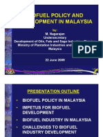 Biofuel Policy and Development in Malaysia