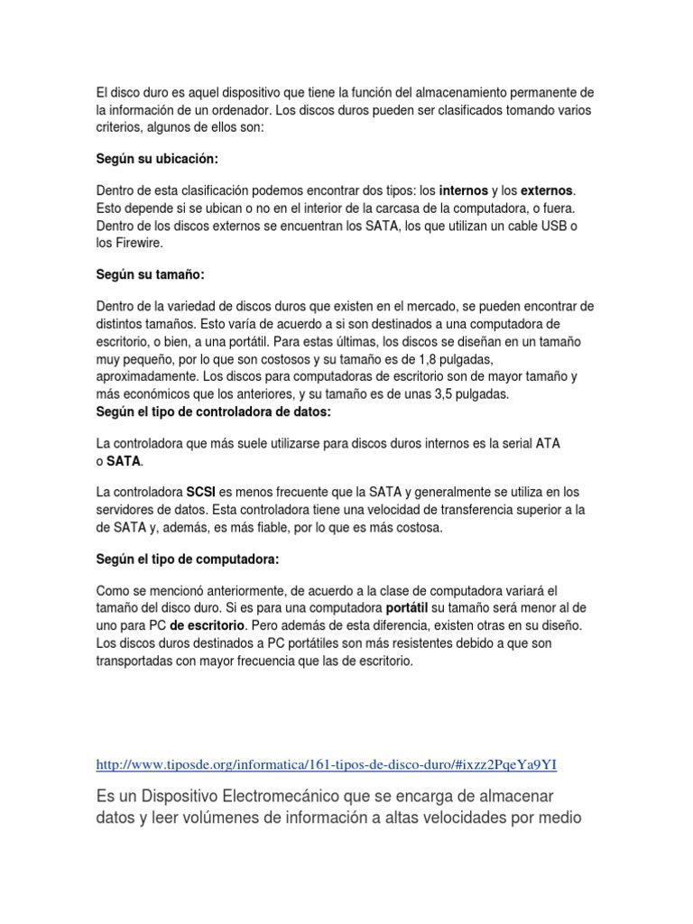 Discos Duros | PDF | Disco duro | Hardware de la computadora